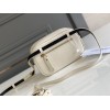 Saint Laurent Lou Belt Bag In White Quilted Calfskin