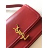 Saint Laurent Medium Solferino Bag In Red Calfskin