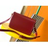 Saint Laurent Medium Solferino Bag In Red Calfskin