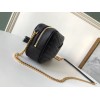 Saint Laurent Lou Mini Bag In Black Calfskin
