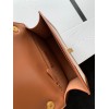 Saint Laurent Le Carre Satchel Bag In Beige Canvas
