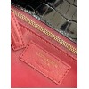 Saint Laurent Cassandra Medium Bag In Black Crocodile Embossed Leather