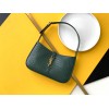 Saint Laurent Le 5 À 7 Hobo Bag in Green Crocodile Embossed Leather
