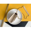 Saint Laurent Envelope Small Bag In White Matelasse Grained Leather