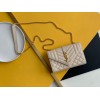 Saint Laurent Envelope Small Bag In White Matelasse Grained Leather
