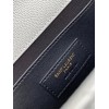 Saint Laurent Envelope Small Bag In White Matelasse Grained Leather