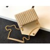 Saint Laurent Envelope Medium Bag In Beige Matelasse Grained Leather