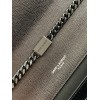 Saint Laurent Kate Medium Chain Bag In All Black Grain De Poudre Leather