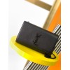 Saint Laurent Kate Medium Chain Bag In All Black Grain De Poudre Leather