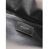 Saint Laurent Wide Puffer Tote Bag in Black Nappa Lambskin