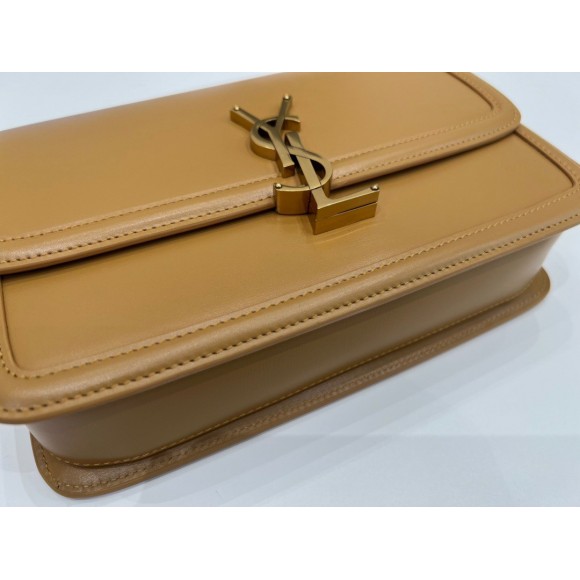 Saint Laurent Medium Solferino Bag In Camel Calfskin