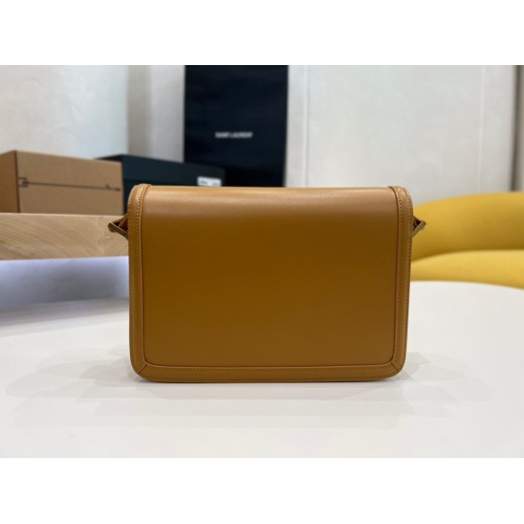 Saint Laurent Medium Solferino Bag In Camel Calfskin