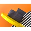 Saint Laurent Cassandre Zip Around Wallet in Black Matelasse Leather