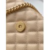 Saint Laurent Envelope Small Bag In Beige Matelasse Grained Leather