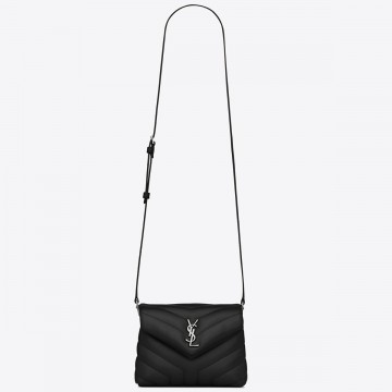 Saint Laurent LouLou Toy Strap Bag In Noir Quilted Calfskin Saint Laurent LouLou Toy Strap Bag In Noir Quilted Calfskin