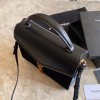 Saint Laurent Cassandra Medium Bag In Black Suede
