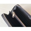 Saint Laurent Cassandre Zip Around Wallet in Noir Matelasse Leather