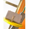 Saint Laurent Kate Medium Tassel Bag In Beige Crocodile-embossed Leather