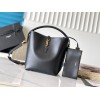 Saint Laurent Le 37 Large Bucket Bag in Black Leather