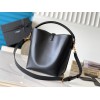 Saint Laurent Le 37 Large Bucket Bag in Black Leather