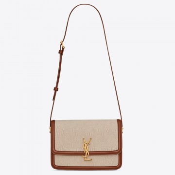 Saint Laurent Medium Solferino Bag In Canvas Saint Laurent Medium Solferino Bag In Canvas