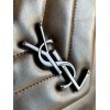 Saint Laurent LouLou Small Chain Bag In All Black Quilted Calfskin