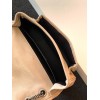 Saint Laurent Niki Baby Chain Bag In Beige Crinkled Leather