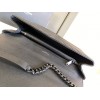 Saint Laurent College Large Chain Bag with Black Hardware