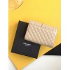 Saint Laurent Small Envelope Wallet in Beige Matelasse Leather