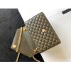 Saint Laurent Envelope Medium Bag In Khaki Matelasse Grained Leather