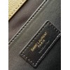 Saint Laurent Envelope Medium Bag In Khaki Matelasse Grained Leather