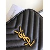 Saint Laurent Lou Belt Bag In Black Quilted Calfskin