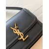 Saint Laurent Small Solferino Bag In Black Calfskin