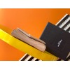 Saint Laurent Cassandre Small Envelope Wallet in Beige Matelasse Leather