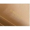 Saint Laurent Cassandre Small Envelope Wallet in Beige Matelasse Leather