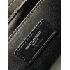 Saint Laurent Kate Medium Tassel Bag In Noir Crocodile-embossed Leather