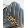Saint Laurent LouLou Small Chain Bag In Black Quilted Calfskin