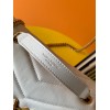 Saint Laurent LouLou Small Chain Bag In White Quilted Calfskin