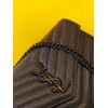 Saint Laurent Cassandre Matelasse Chain Wallet with Black Hardware