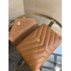 Saint Laurent LouLou Small Chain Bag In Brown Quilted Calfskin