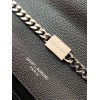 Saint Laurent Kate Small Chain Bag In Noir Grain De Poudre Leather