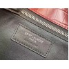 Saint Laurent Cassandra Medium Bag In Bordeaux Crocodile Embossed Leather