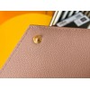 Saint Laurent Cassandre Small Envelope Wallet in Pink Matelasse Leather