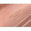 Saint Laurent Cassandre Small Envelope Wallet in Pink Matelasse Leather