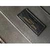 Saint Laurent Sunset Medium Chain Bag In Black Crocodile-embossed Leather