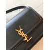 Saint Laurent Medium Solferino Bag In Black Calfskin