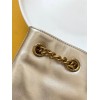 Saint Laurent Joe Backpack In Gold Lame Leather
