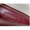 Saint Laurent Cassandra Medium Chain Bag In White Grained Leather