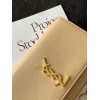 Saint Laurent Kate Medium Chain Bag In Beige Grain De Poudre Leather