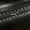 Saint Laurent Sunset Medium Top Handle Bag In Noir Calfskin